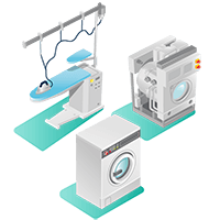 Pressing et blanchisserie<br><br>